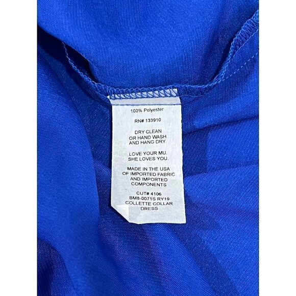 NEW Show Me Your MuMu Collette Halter Maxi Dress in Royal Blue Size-XS MSRP $198 - Picture 9 of 10